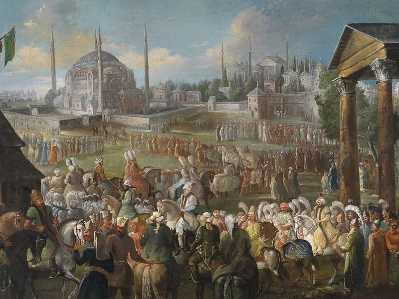 1671-Jean-Baptiste van Mour - La processione di un sultano a Istanbul